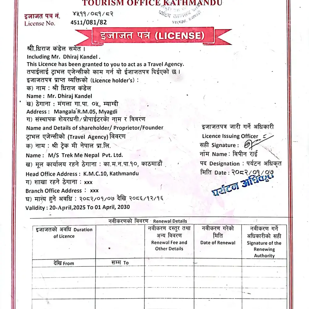 Travel Agency License