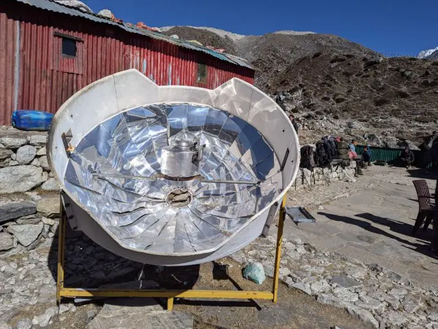 Solar Cooker At Lobuche Village