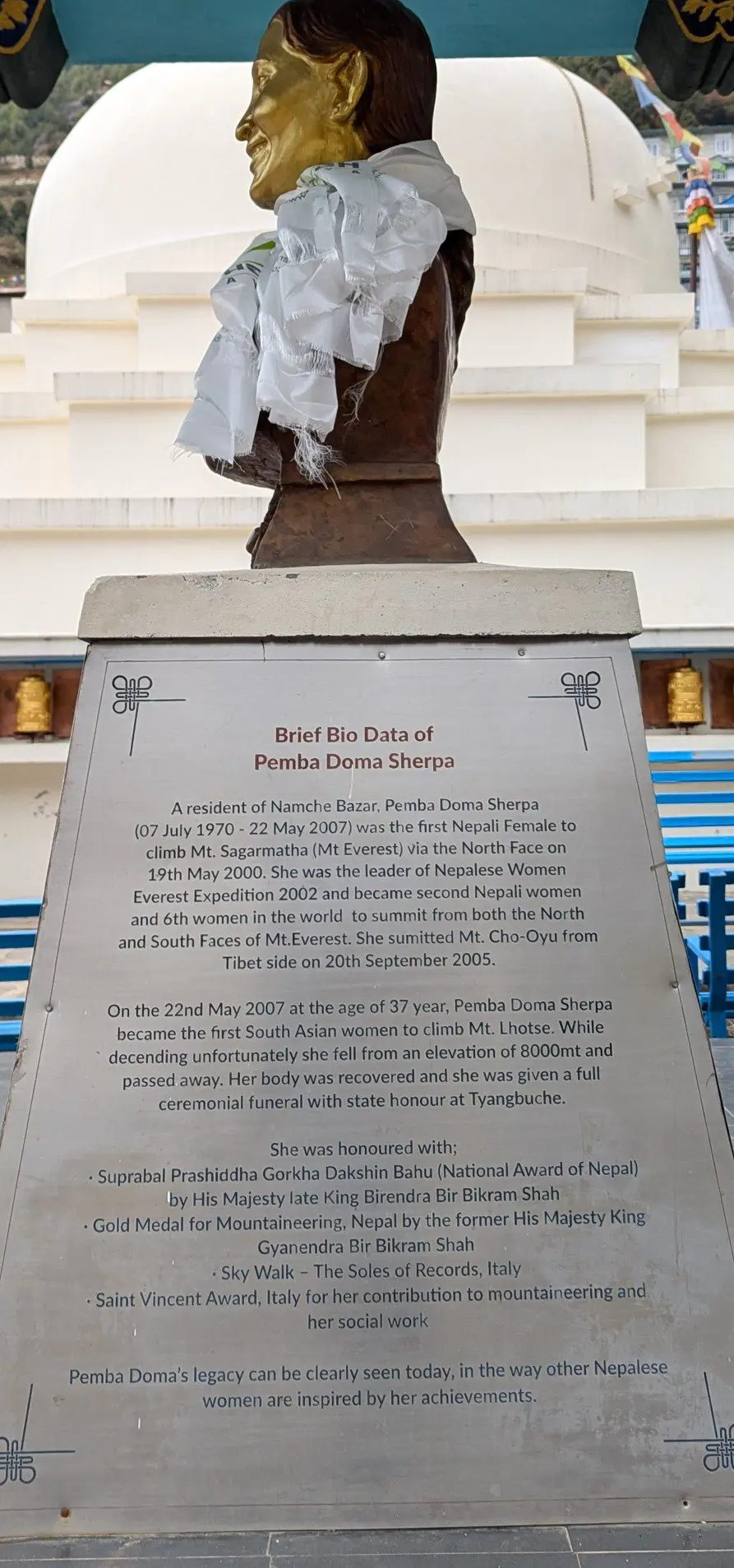 Pemba Doma Sherpa Memorial, Namche Bazaar