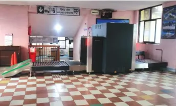 Baggage Screening Machine at Lukla Airport