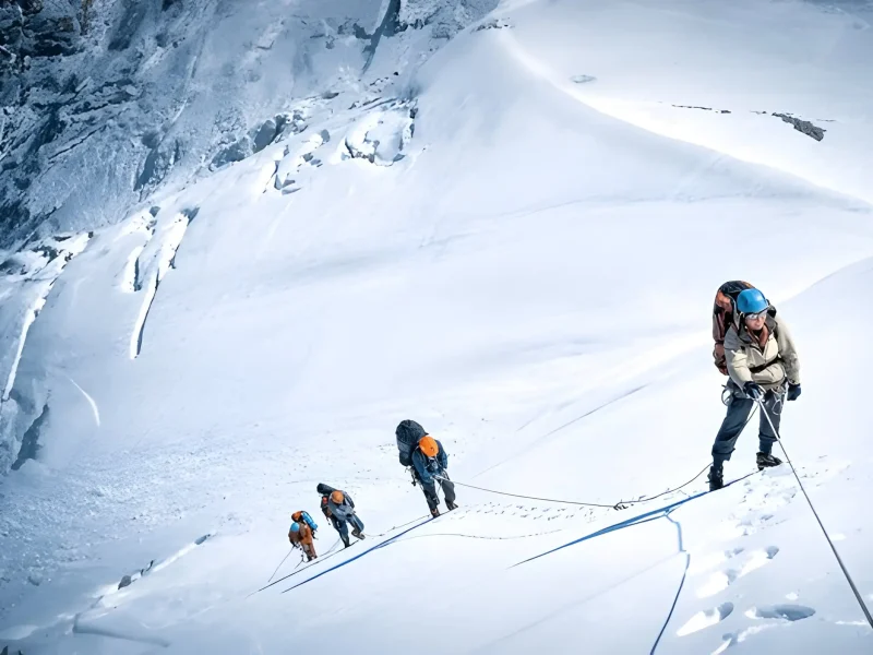 climbers during everest expedition