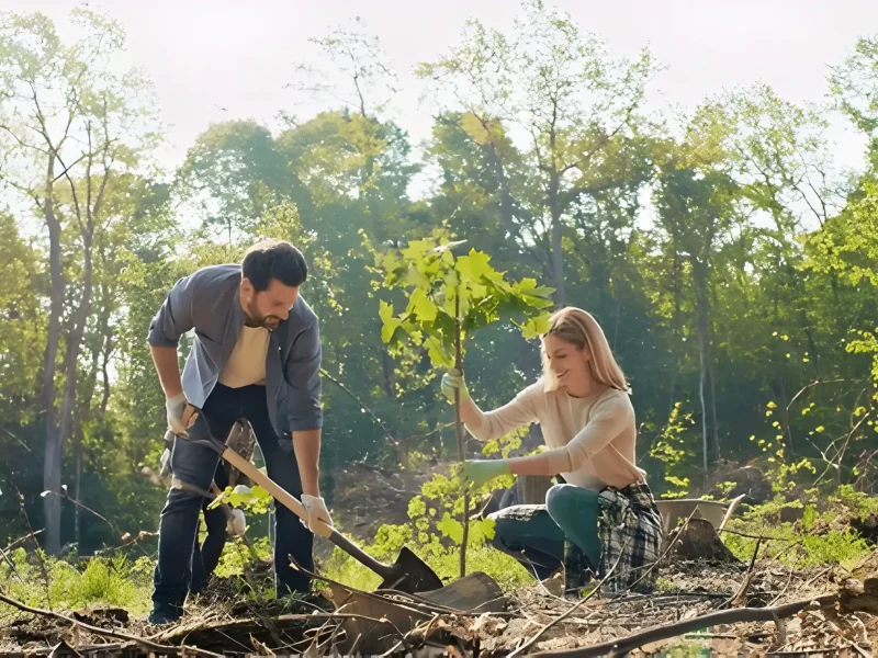 guest planting trees