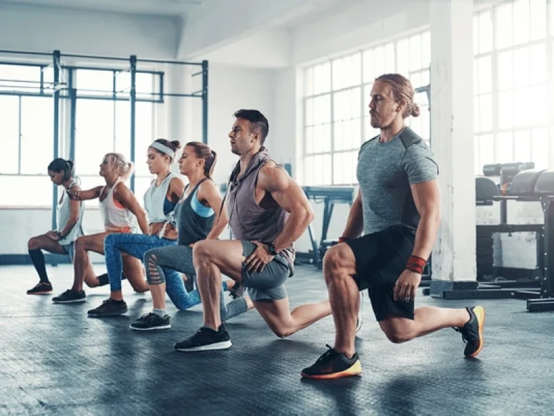 people doing exercise together for trekking in nepal